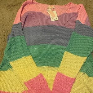 Rainbow Sweater - size XL
